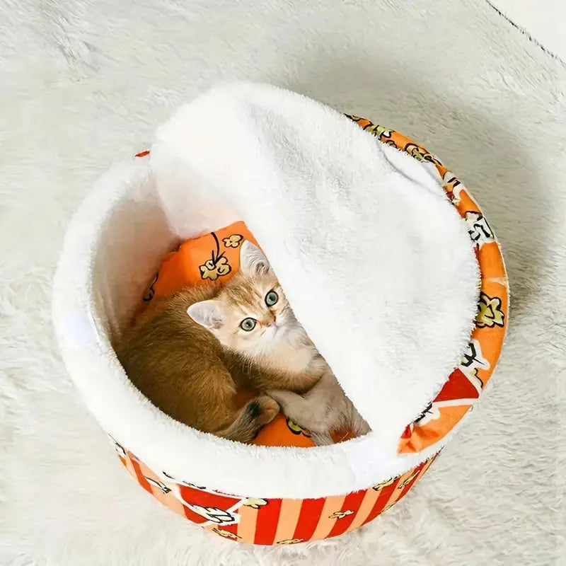 PatiYuvasi™ – Popcorn Kedi Evi 🍿🐾 patiyuvasi