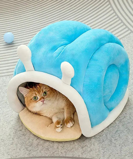 PatiYuvasi™ – Salyangoz Şeklinde Kedi Evi 🐌💙 patiyuvasi