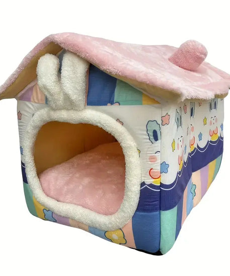 PatiYuvasi™ – Pastel Ev Şeklinde Kedi Evi 🏠🐾 patiyuvasi