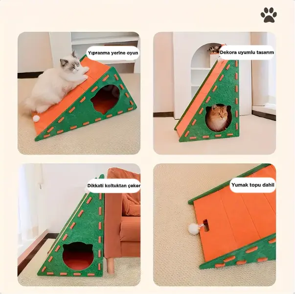 PatiYuvasi™ - Kedi Oyun ve Tırmalama Rampası patiyuvasi