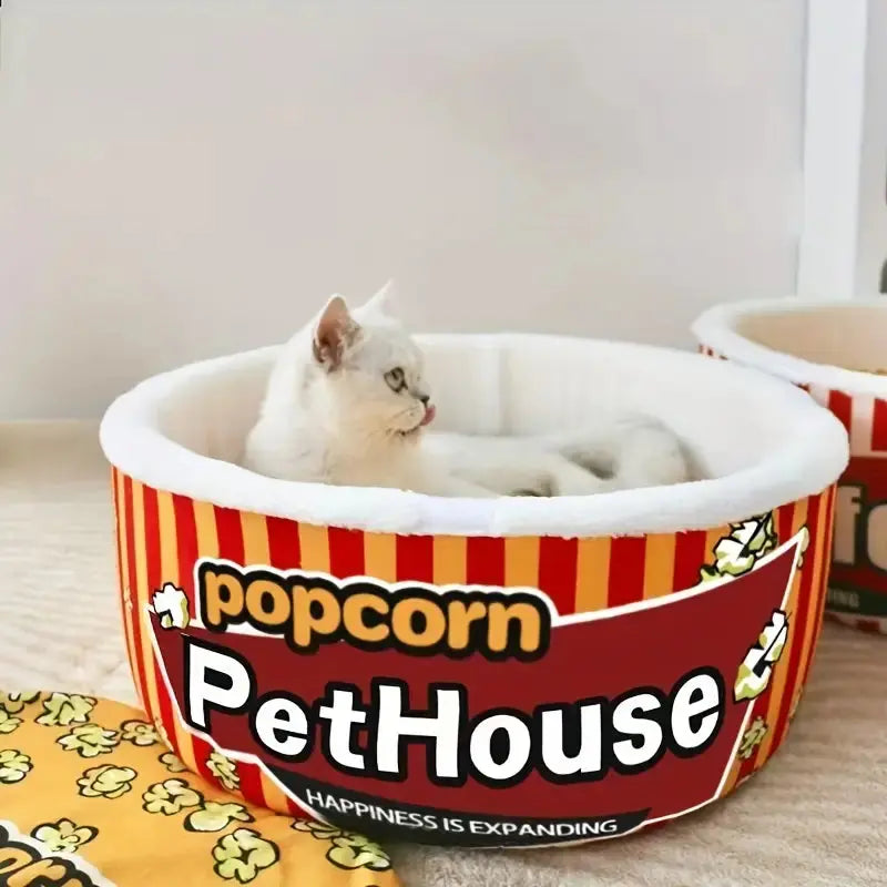 PatiYuvasi™ – Popcorn Kedi Evi 🍿🐾 patiyuvasi