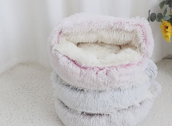 PatiYuvası™ Peluş Donut Kedi Yatağı