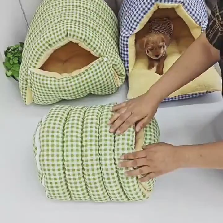 PatiYuvası™ Kapüşonlu Yumuşak Kedi Uyku Tulumu