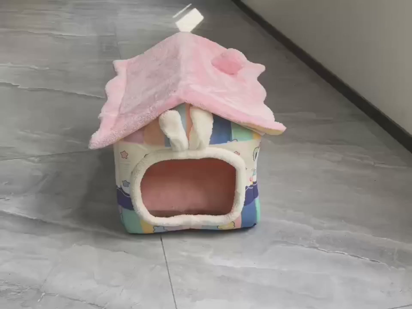 PatiYuvasi™ – Pastel Ev Şeklinde Kedi Evi 🏠🐾