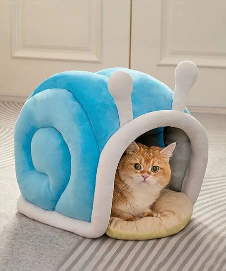 PatiYuvasi™ – Salyangoz Şeklinde Kedi Evi 🐌💙 patiyuvasi